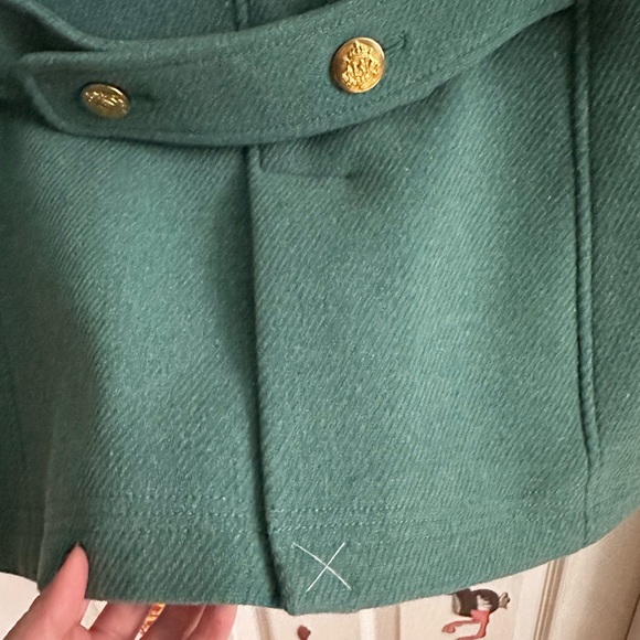 J Crew Stadium Cloth Wool Coat - Picture 4 of 8